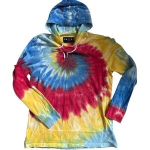 Y2K Empyre Spiral Tie Dye Hoodie – 2000s Skater Core Festival Alt